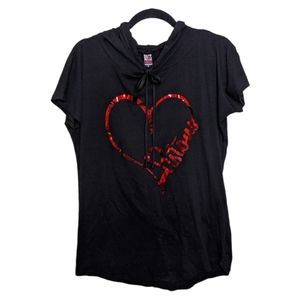 Miss Fanatic Detroit Pistons Hooded T-Shirt 🏀❤️